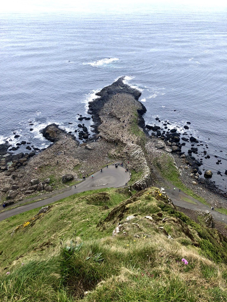The Giant's Causeway seen from above